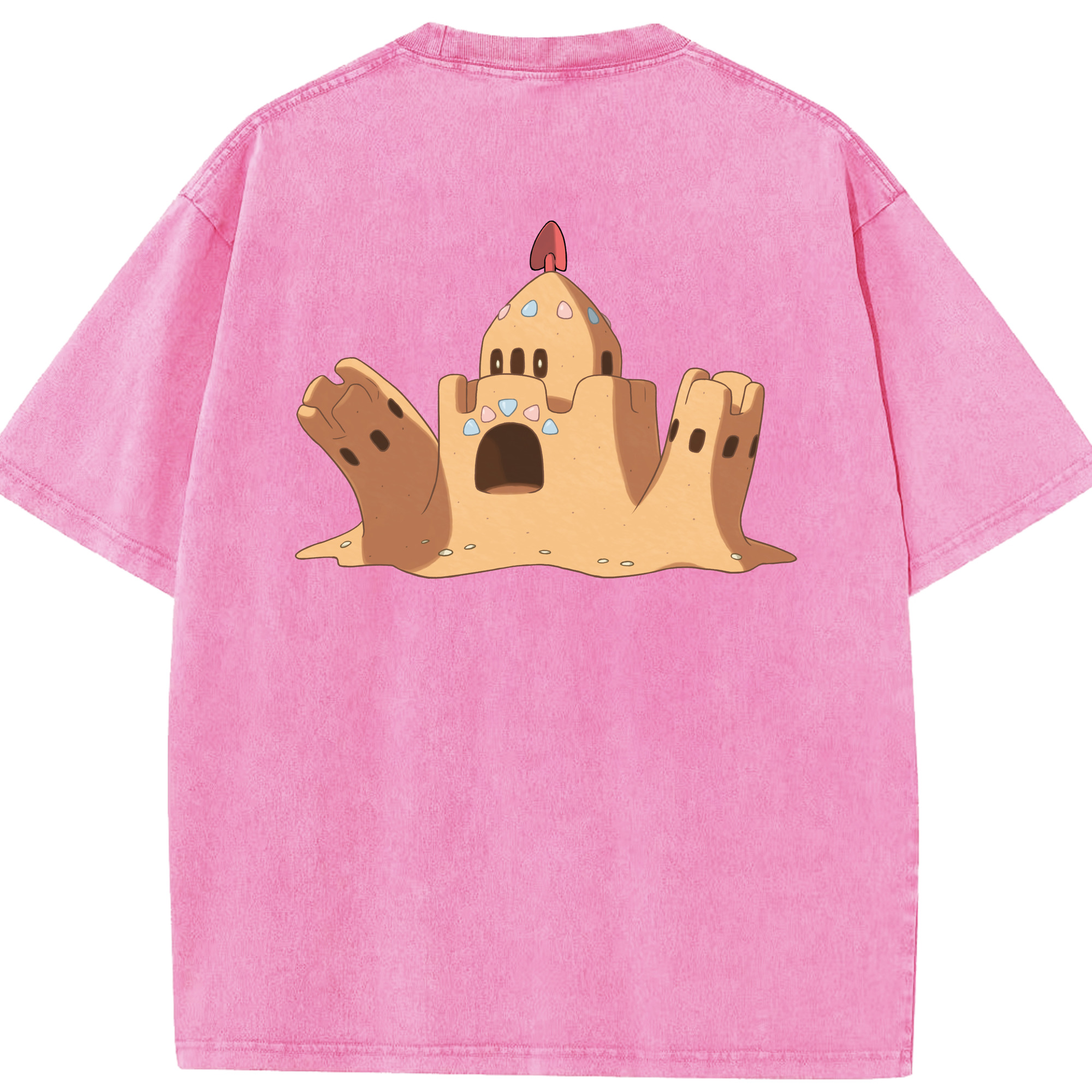 （画像用） ポケットモンスター Pokémon 綿100% ヴィンテージ風 半袖Tシャツ（背面プリント）